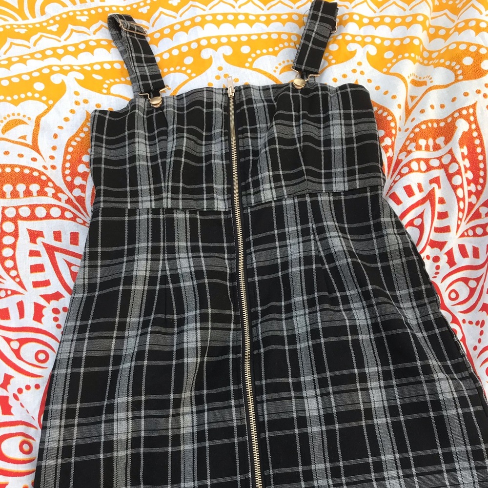 Clueless styled plaid jumper dress